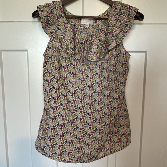 Liberty of London Tops - Liberty of London for Target Floral Ruffle Top Shirt Blouse Sleeveless Medium